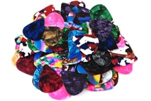 "100PCS Multicolor Guitar Picks Cute Colorful Guitar Picks for Guitar, Ukulele, Bass"