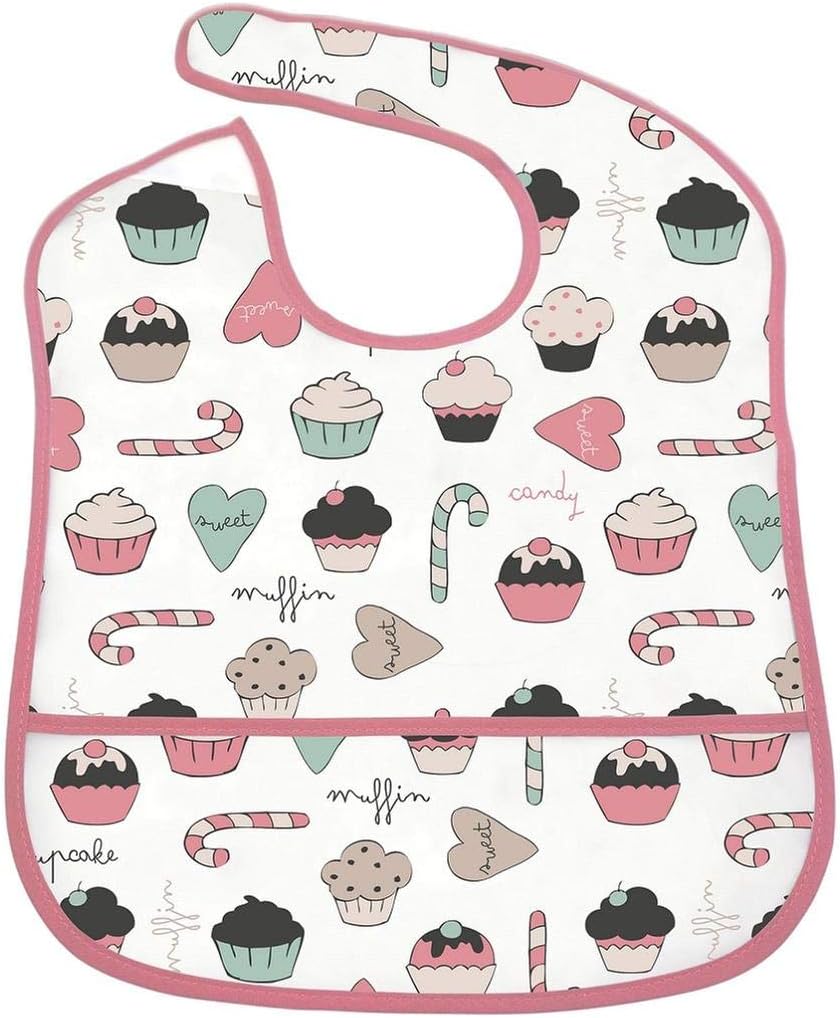 Olmitos - Muffin Peva Vinyl Bib, 27 x 18 x 2