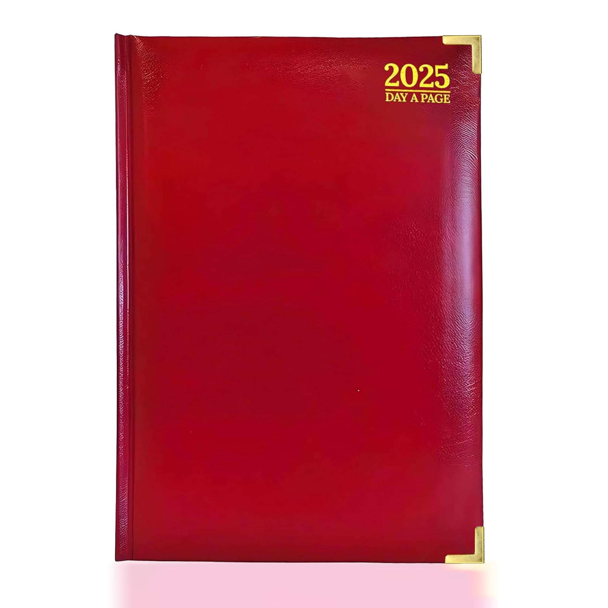 G4GADGET 2025 A4 Week To View Red Diary Week On Two Pages Weekly Diary For Home and Office Use Desk Diary