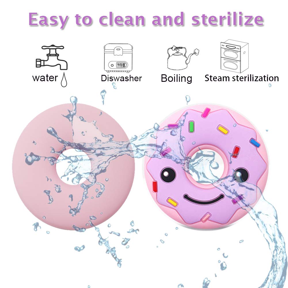 Maberry Sensory Chew Necklace for Kids Adults, Silicone Donut Chew Toys for Autism Anxiety ADHD SPD or Special Needs, Stress Relief