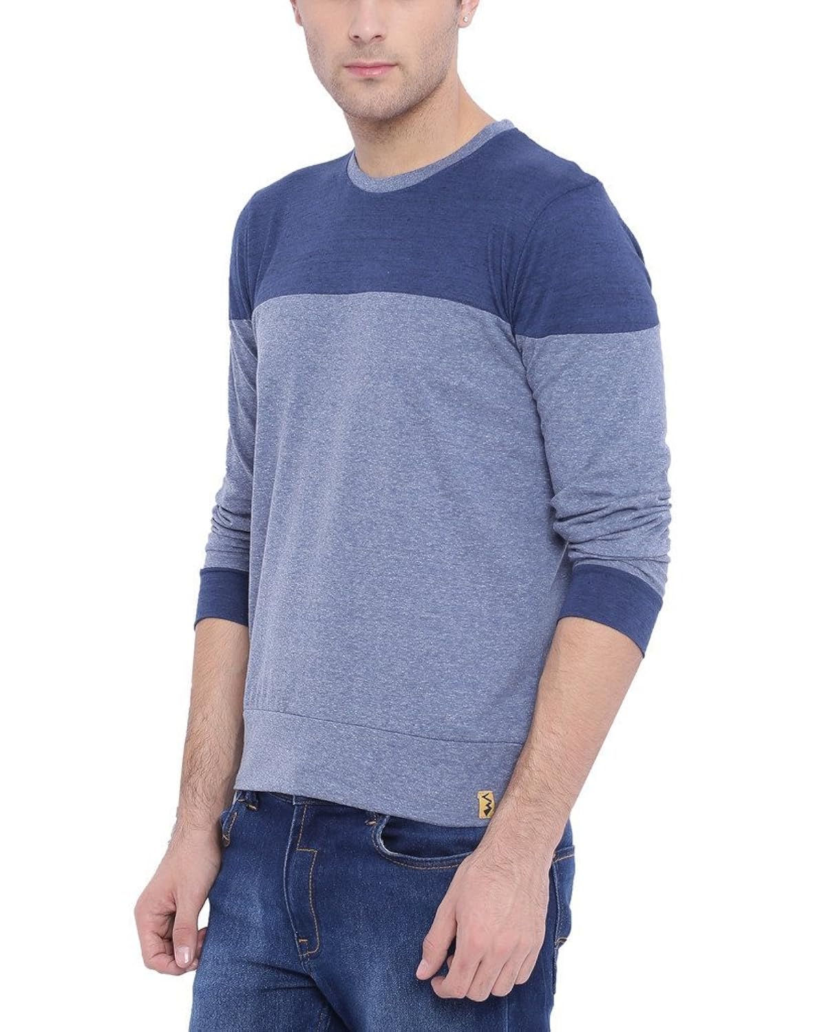 campus sutra men's cotton round neck full sleeve t-shirt