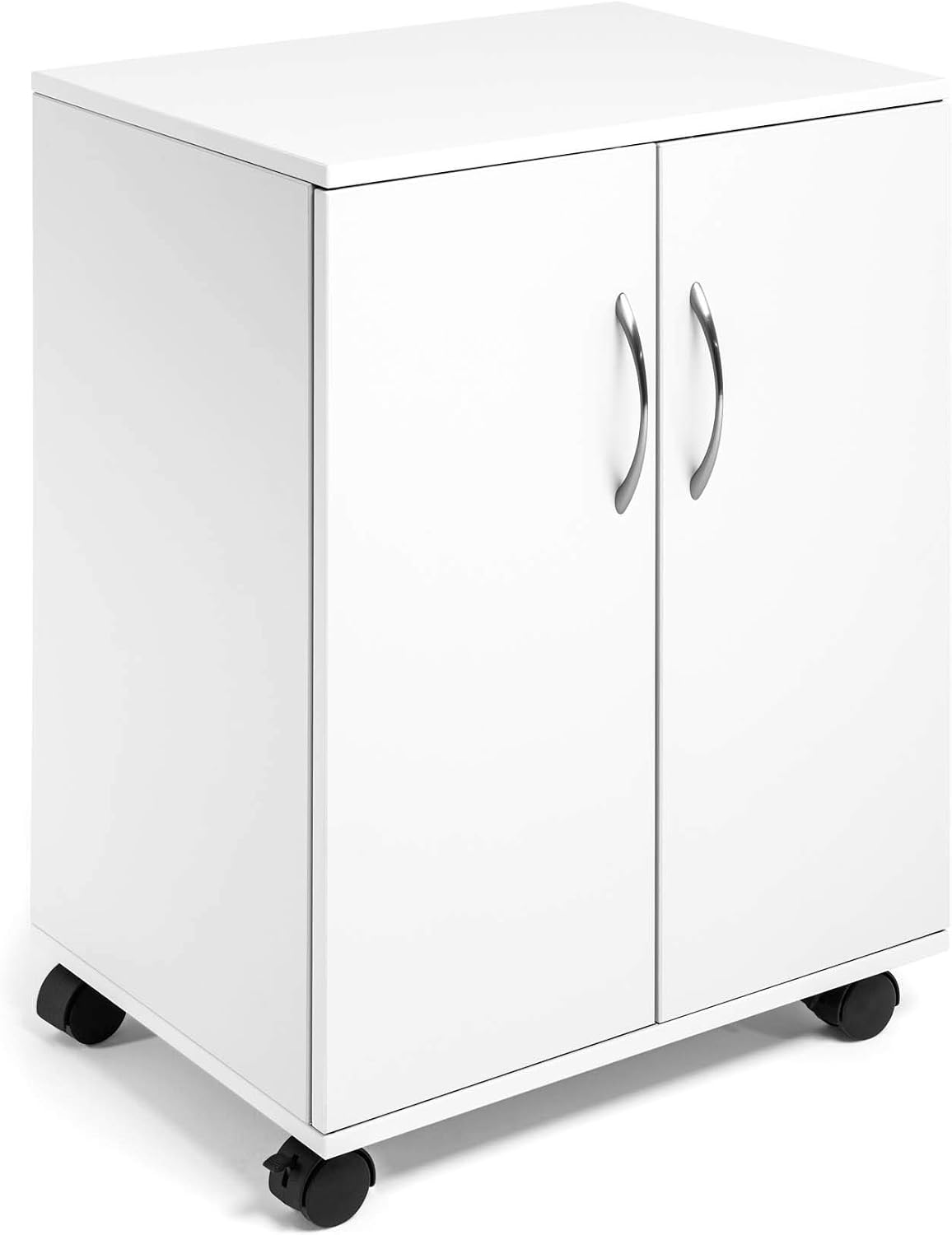 Durable Multi-Finctional Trolley with Closing Doors, White, 528 x 748 x 400 mm (B x H x T) - Image 3