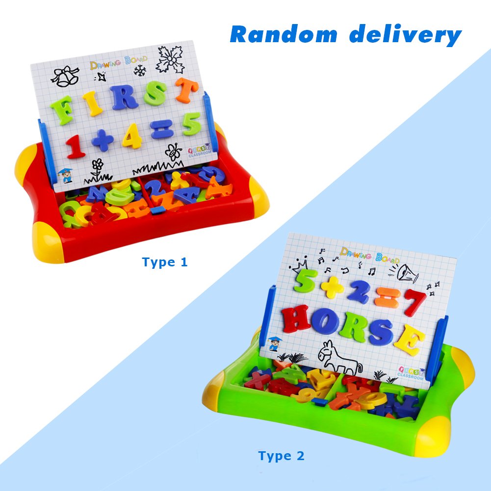 Giochi Lavagna Magnetica ABC Puzzle Magnetico Lettere Numeri 57pcs per 3+