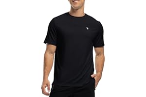 Rdruko Men's Dry Fit Workout Shirts Moisture Wicking Short Sleeve Athletic Running Gym Active Sports Shirts