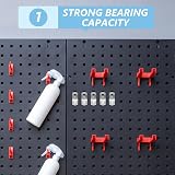 VILLCASE 30pcs 5cm Metal Pegboard Hooks Single Prong Slatwall Hangers Silver view 4