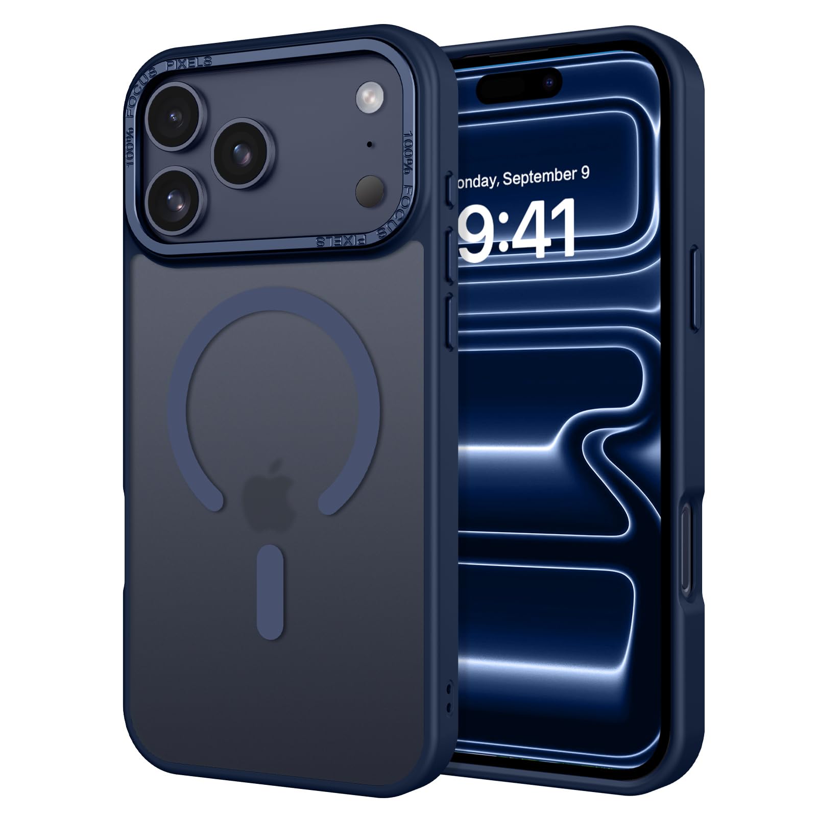 View 1 of VENINGO for iPhone 17 Pro Max Case,Strong Magnetic Compatible with MagSafe,Matte Slim Fit,Anti-Fingerprint Shockproof Women Men Protective Phone Case for iPhone 17 Pro Max 6.9",Deep Blue