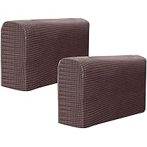 Wakauto Lot De 2 Housses Universelles élastiques Pour Accoudoir De Canapé, Housse Anti-poussière Pour Accoudoir De Chaise, Pour La Maison, Le Bureau, Le Magasin