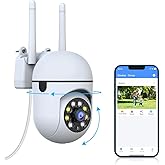 WEILAILIFE 【Auto Tracking & 2-Way Audio】 3MP Security Cameras Wireless Outdoor, PTZ WiFi Video Surveillance Cameras for Home Security