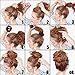 CLOTHOBEAUTY Hair Bun Donut Makers: 3 Extra Small Sizes for Short and Thin Hair, Chignon Doughnut Shapers, Ring Style (2.5 inches, Black)