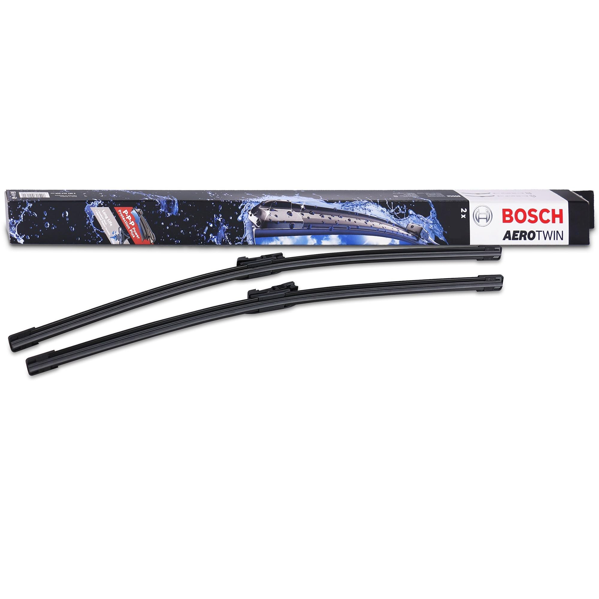 Bosch Wiper Blade Aerotwin A430S, Length: 600mm/530mm – Set of Front Wiper Blades - Only for Left-Hand Drive (EU)