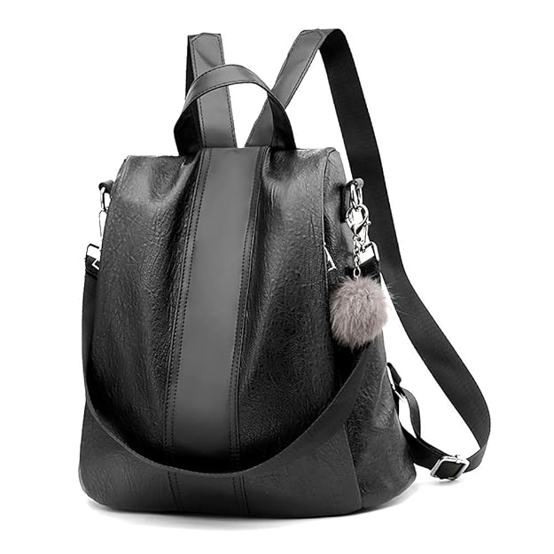StillCool Damen Rucksack Mode Anti-Diebstahl Wasserdichte Tagesrucksack Backpack PU Leder für Schule Reise Arbeit