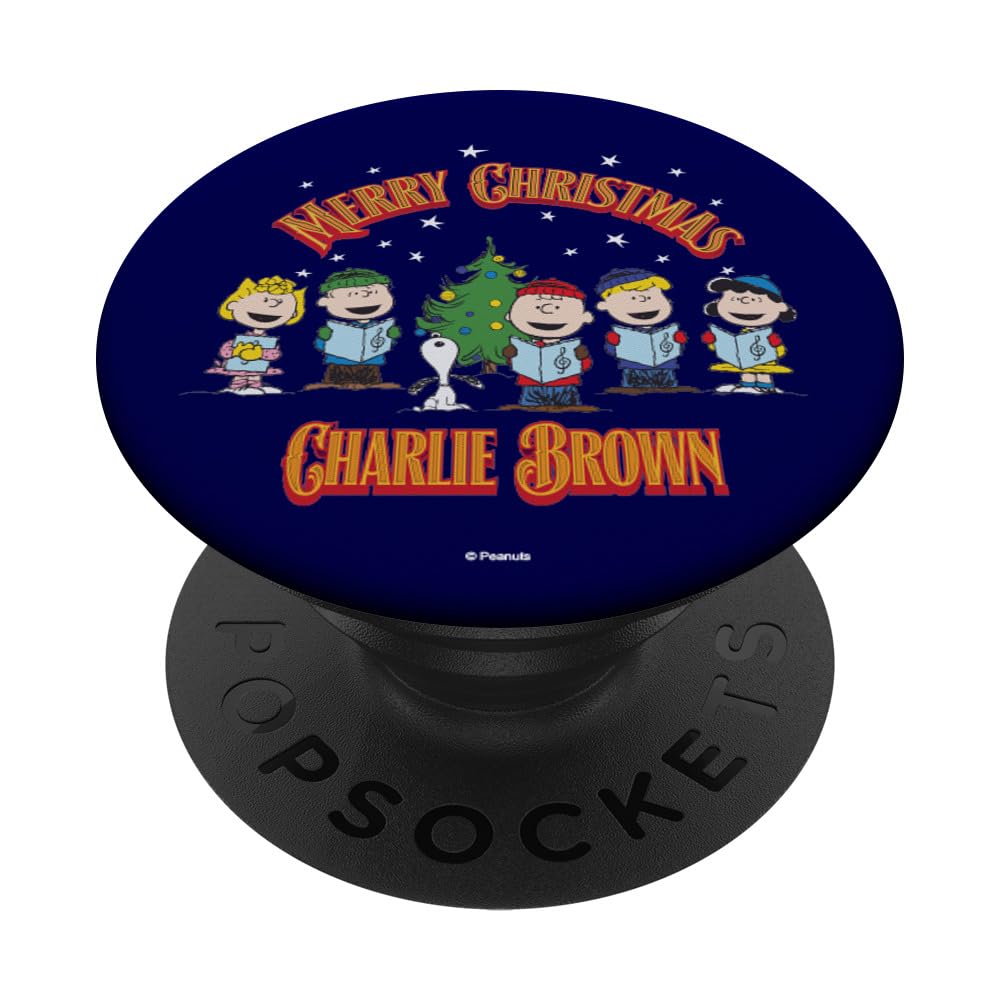 Peanuts Charlie Brown Merry Christmas Carol PopSockets Adhesive PopGrip