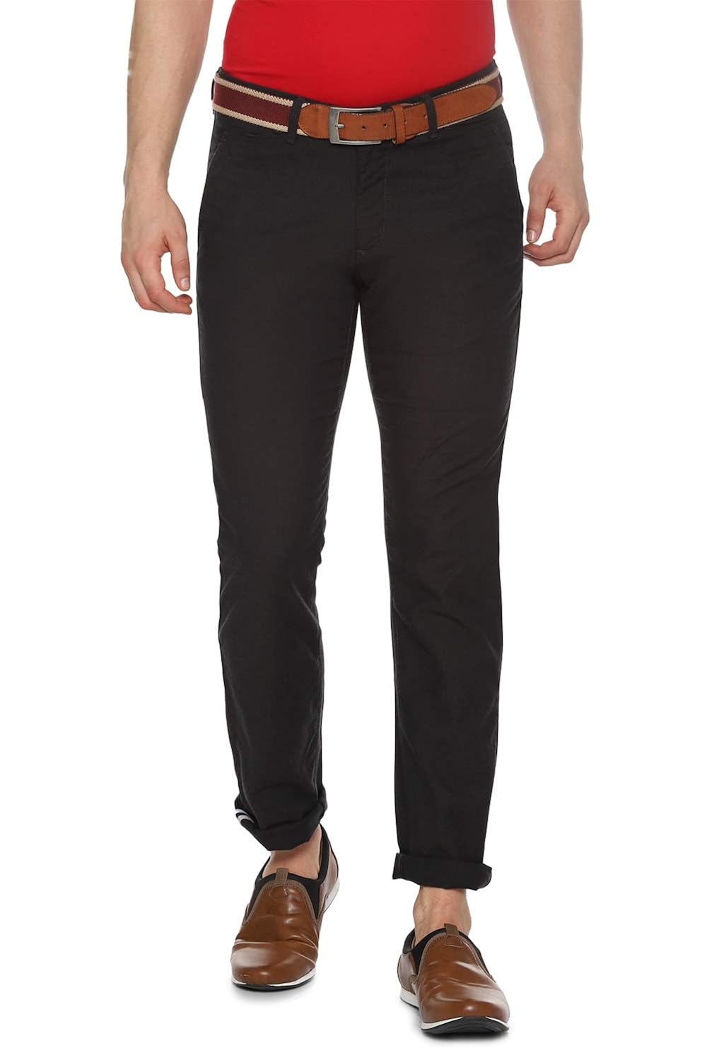 Buy Allen Solly Men's Slim Fit Formal Trousers at Amazon.in
