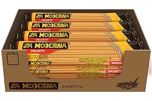 LA MODERNA, Spaghetti Pasta 7 oz (Pack of 20) | Family Bulk Pack | Made with Durum Wheat Semolina | Iron & B Vitamin Enriched | Kosher | Non-GMO | Ideal for Meal Prep