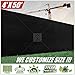 ColourTree 4' x 50' Fence Privacy Screen Windscreen Cover Fabric Shade Tarp Netting Mesh Cloth Black - Commercial Grade 170 GSM - Heavy Duty - 3 Years Warranty - CUSTOM SIZE AVAILABLE