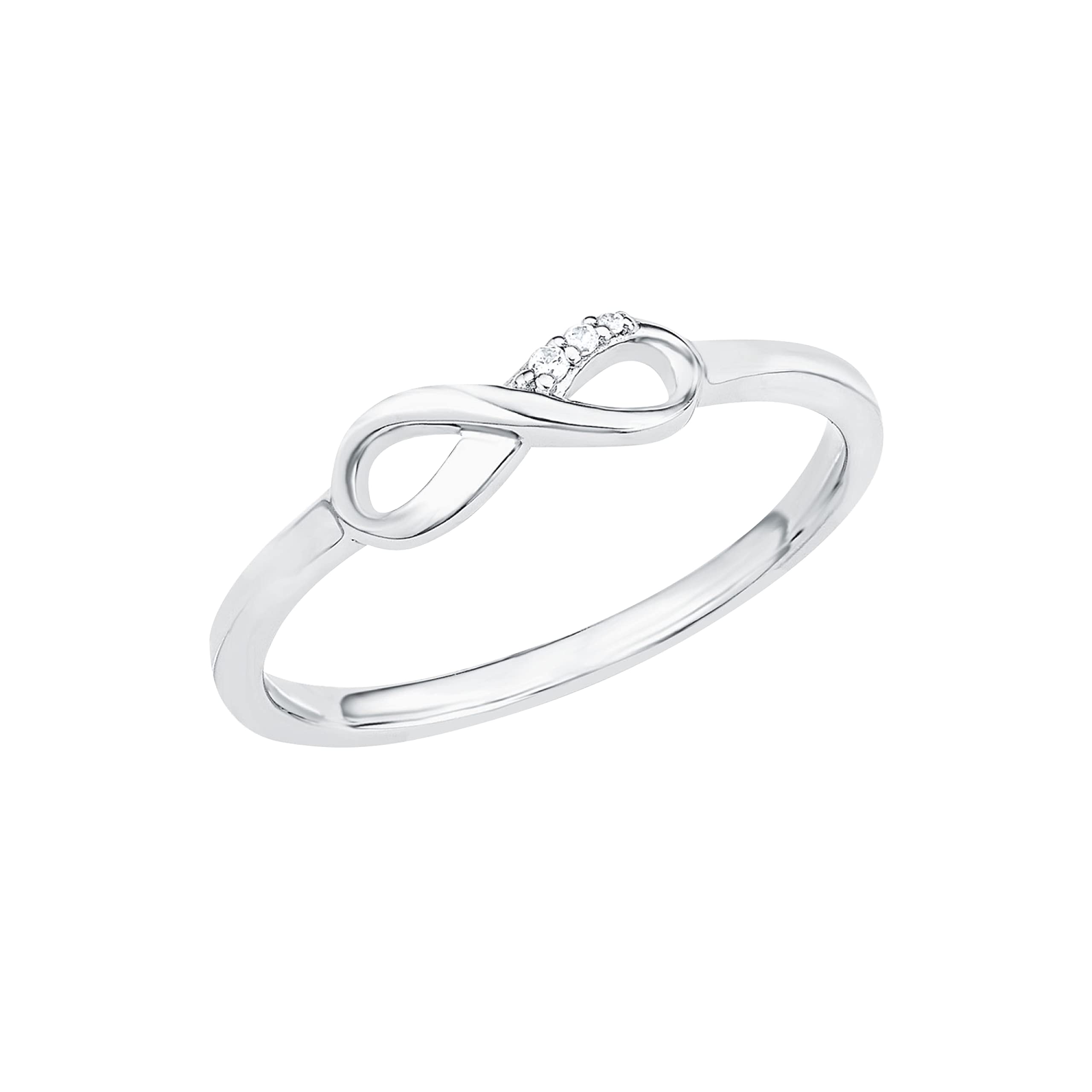 s.Oliver Ring Women Rings, with Zirconia synth., Silver, Infinity, Comes in jewelry gift box, 2017252