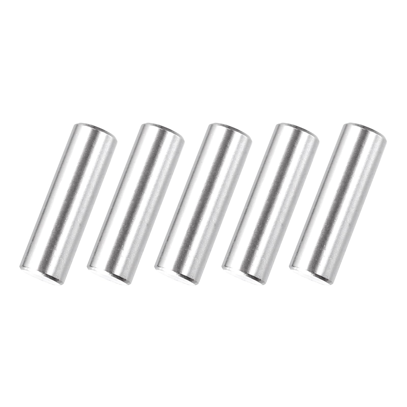sourcing map 60 Pack RC Wheel Axle Pin, 4x5mm Steel Hex Wheel Hub Nut Pin Replacement for DIY RC Car Truck Boat Helicopter Model Part, Silver