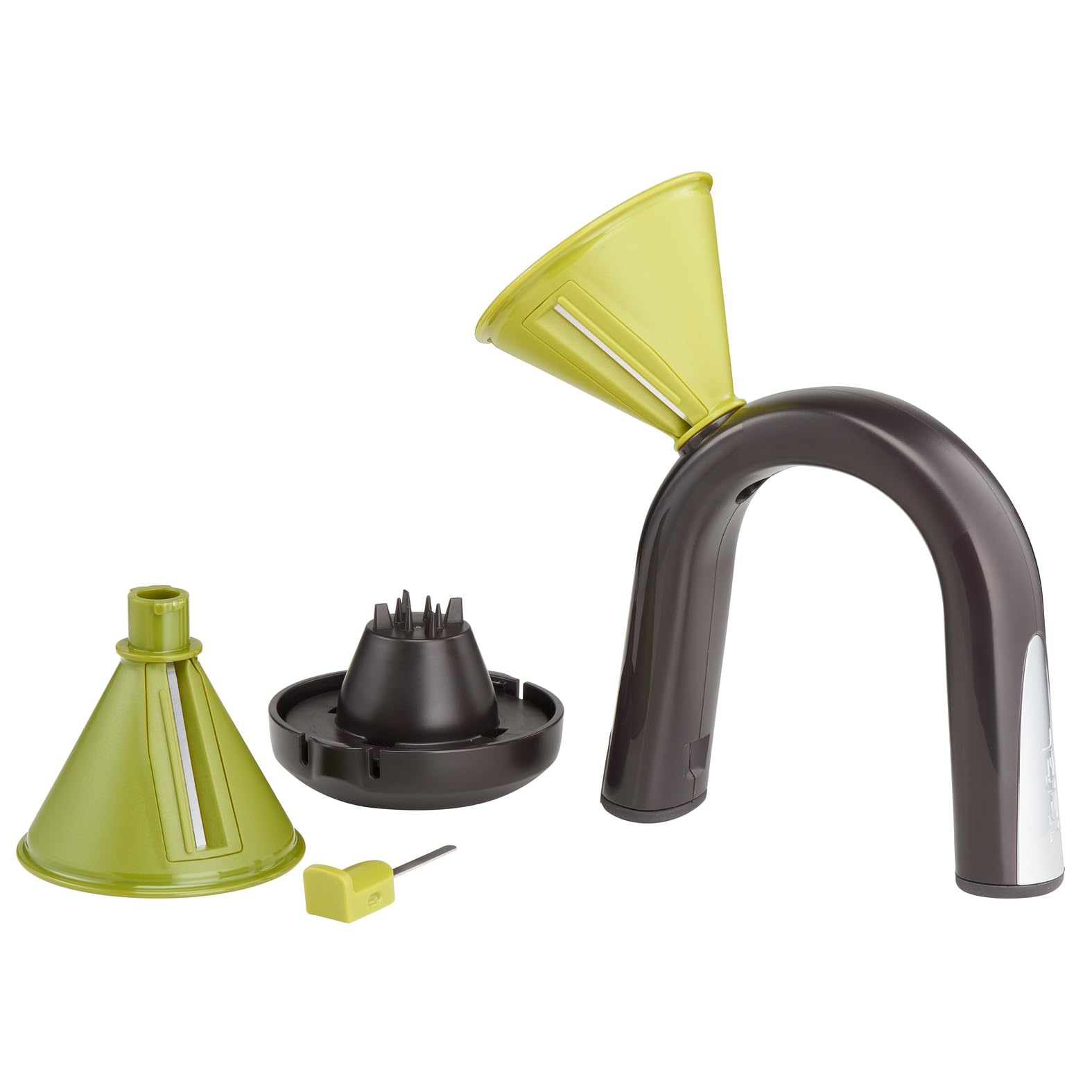 TEFAL Ingenio Spiralschneider, einfache Anwendung, Reinigung und Aufbewahrung, Zubereitung von frischem Gemüse, beinhaltet 2 Aufsätze, grün/schwarz, K22980 2