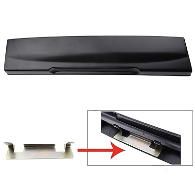 ADVANCE IGNITION Rear Tailgate License Plate Shield Handle wit Metal Bracket Compatible with Ford 02-05 Explorer Black 2002 2003 2004 2005