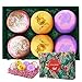 Bath Bombs Gift Set 6 Packs, Aikotoo Lush Organic Natural Bubble Bath Bomb for Women Men Kids Mom Her Girls Adults, Bath Bomb Gift Sets