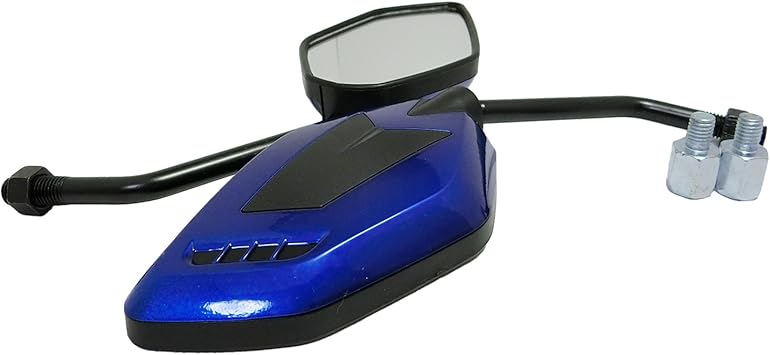 Amazon Co Jp Maximaselect バイクミラー カスタム Srミラー 左右セット 汎用 10mm M10 8mm M8 正ネジ 変換 グロム モンキー Pcx ズーマー ディオ アダプターカワサキ ホンダ スズキ など 青 ブルー 車 バイク
