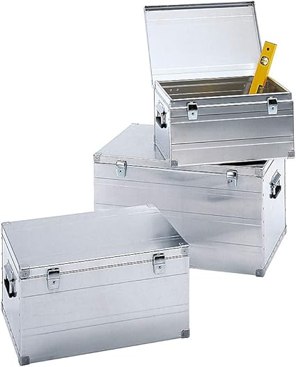 Zarges de transporte en aluminio – Kit de 3 – 1 caja de 42 L, 66 L, 123