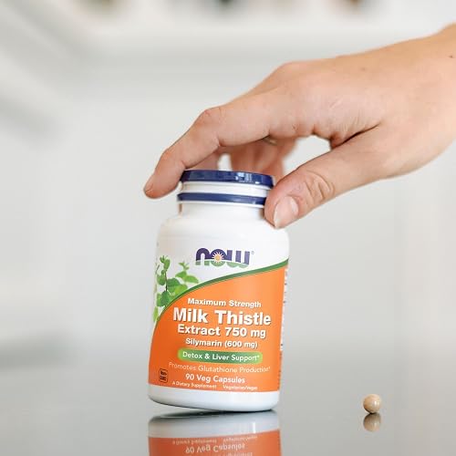 NOW Foods Milk Thistle Extract 750 mg Silymarin (600 mg), Maximum Strength  - 90 Veg Capsules in Kenya | Whizz Milk Thistle