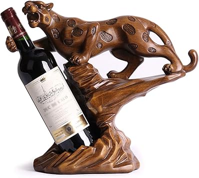 Amazon Com Qinqigyp Wine Rack Leopard Bottle Shelf Ornament