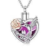 TOUPOP Hummingbird Urn Necklace for Ashes Sterling