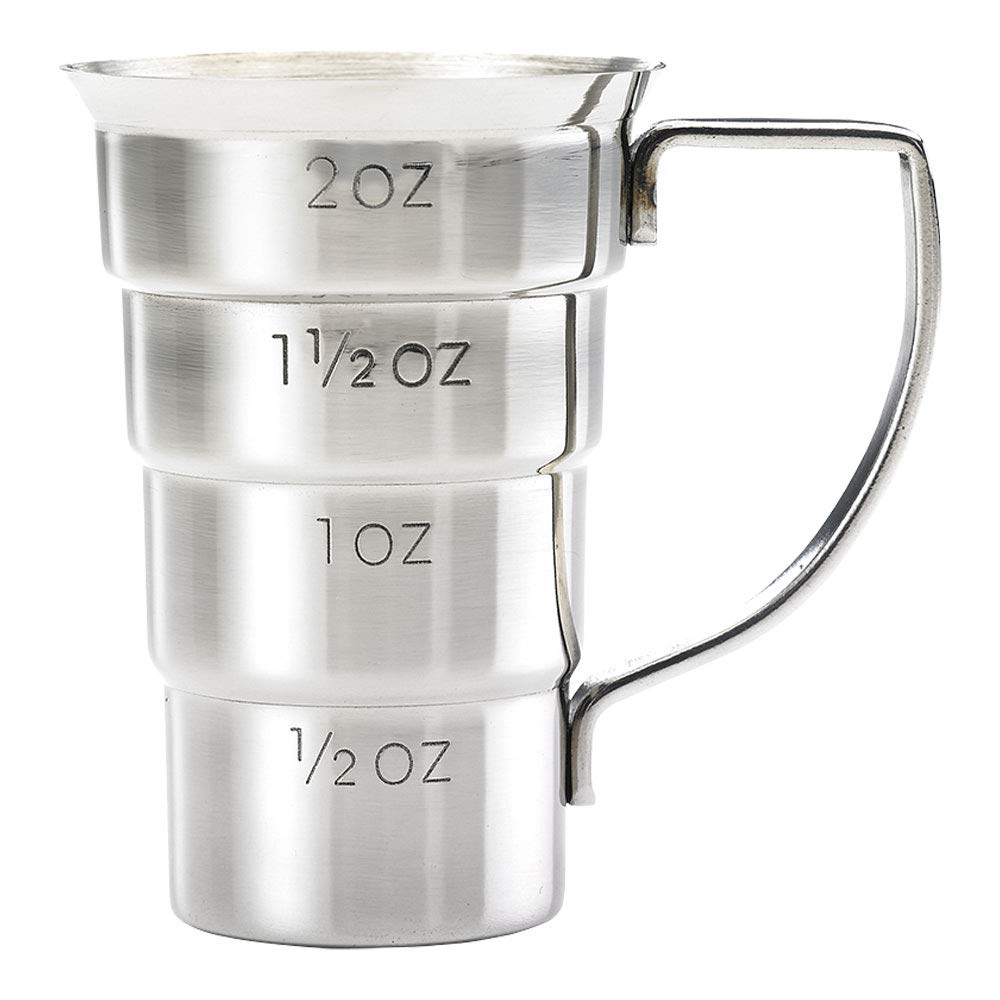 Barfly M37108 Drink Jigger, 2 oz, Stainless w/Handle