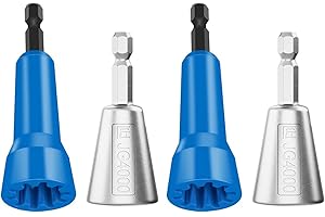 ZIXIANGKEJI 4pcs Wire Twister, Wire Stripping and Twisting Tool, Wire Twister Wire Connector, Wire Connector for Power Drill 