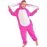 TYONMUJO Animal Onesie Costume for Kids Halloween Costumes for Girls Boys Cosplay Outfit Rabbit Bunny