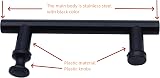 KEABATH Black Shower Door Handle 2 Pack 145mm Center Hole to Hole 210x80x19mm view 2
