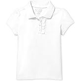 The Children's Place Girls and Toddler Short Sleeve Ruffle Pique Polo