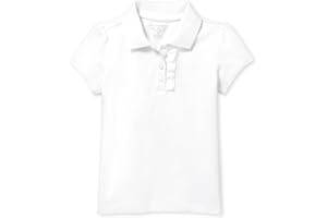 The Children's Place Toddler Girls Short Sleeve Ruffle Pique Polo