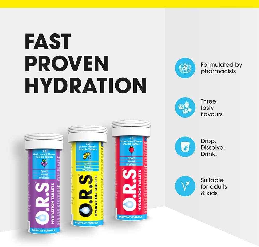 O.R.S Hydration Tablets with Electrolytes, Vegan, Gluten and Lactose Free Formula - Image 3