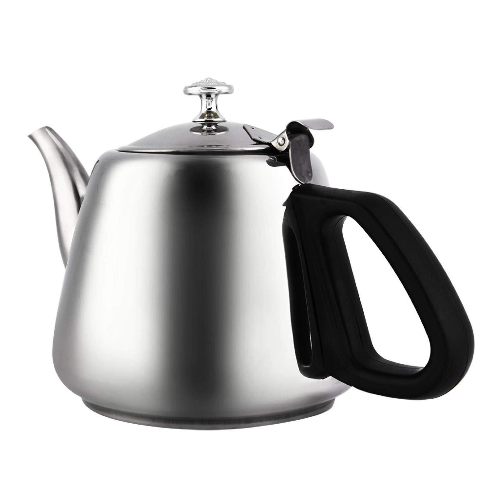1.5L/2L Teapot Teapot, Stainless Steel Tea Pots Easy to Clean for Making Tea Boiling Tea(2L with Filter)