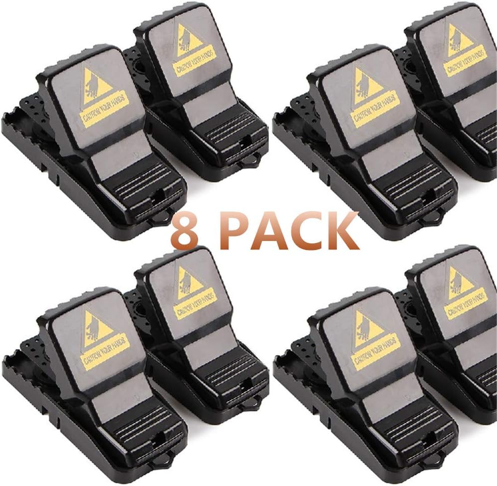 Diligencer 8 Pack Reusable Mouse Trap Rat Traps Gao Lingmin Easy Use Quality Kill Instantly Humane Goodnature Rat Trap for Indoors Outdoors