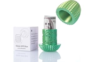 JHBEEY Christmas Money Gift Ideas - Creative Brain Teaser Box for Kids & Adults, Easter Egg Mystery Puzzle Box with Hidden Compartment for Cash Gift, Birthday Wedding Easter Xmas Holiday Celebration