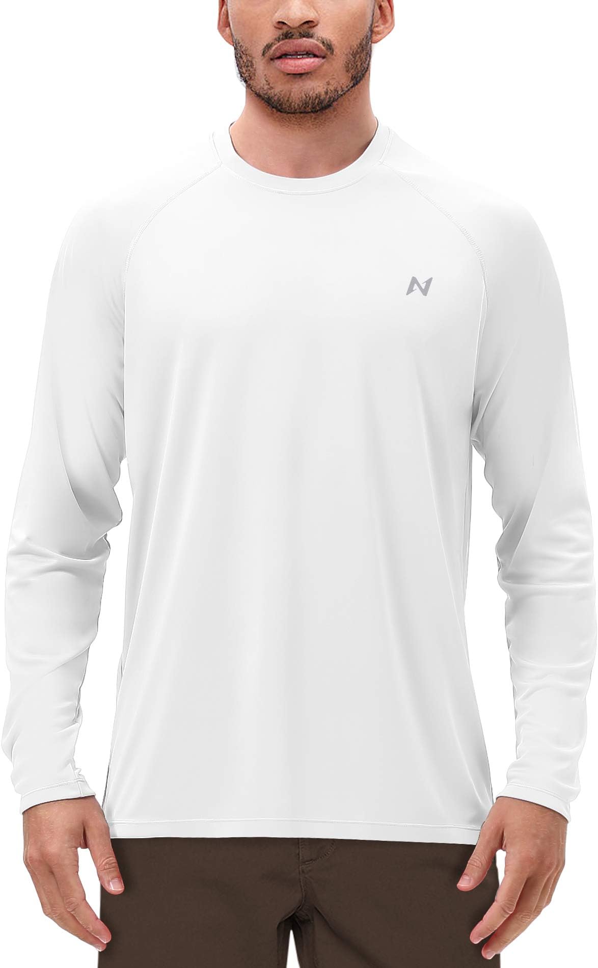 Mens Long Sleeve UV Sun Protection T-Shirts UPF 50+ for Workout Training Hiking