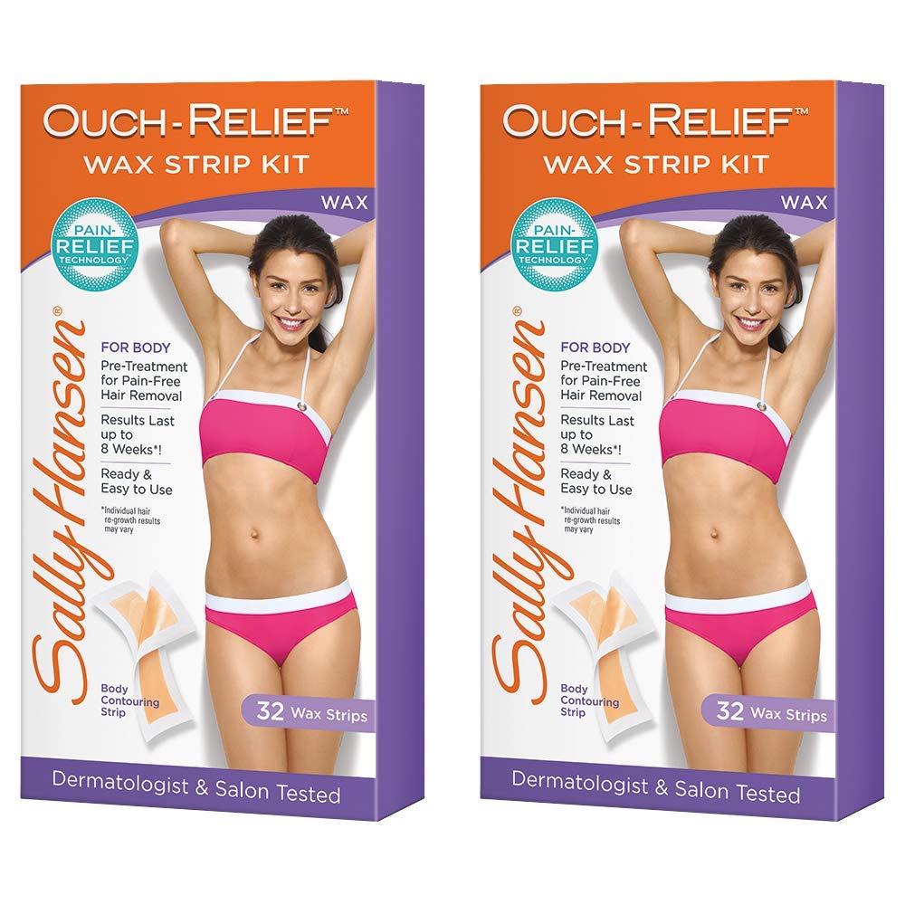 Amazon Com Sally Hansen Quick And Easy Hair Remover Wax Strip Kit