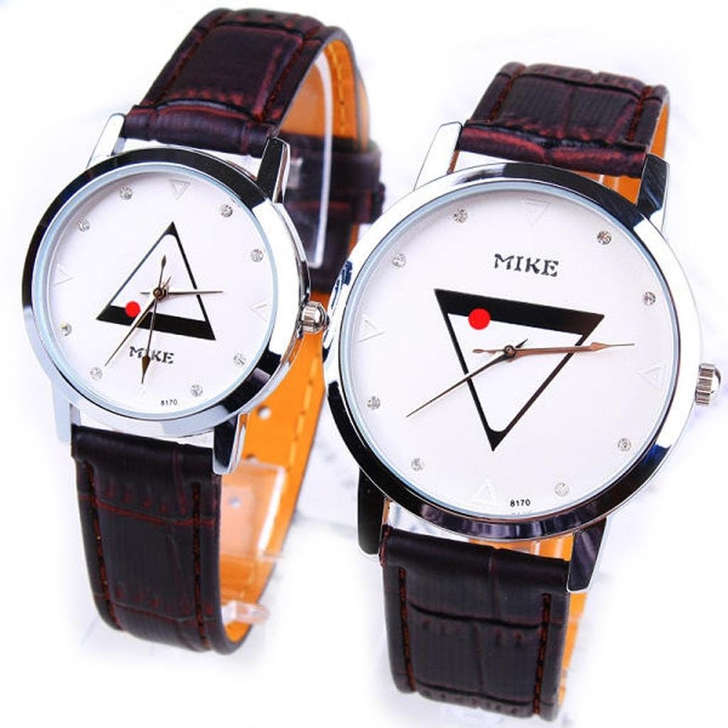 Personalized Couple Watches for Lovers with Leather Band