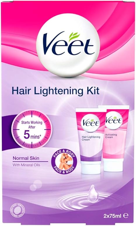 Veet Hair Lightening Cream for Face and 