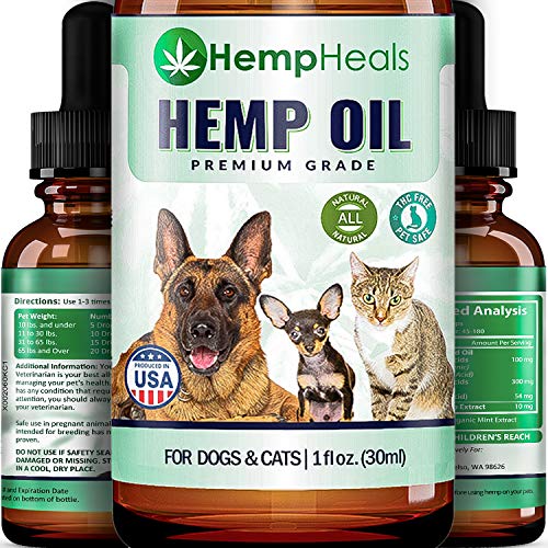 HempHeals Hemp Oil for Dogs & Cats Full Spectrum Hemp Oil Extract