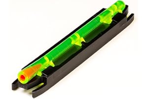 HIVIZ M-Series Magnetic Shotgun Sight – Front Sight for Most Ribbed Shotguns – Includes Interchangeable LitePipes in Green, Red & Two-Tone – Magnetic Snap-On Base – Fits Multiple Rib Widths