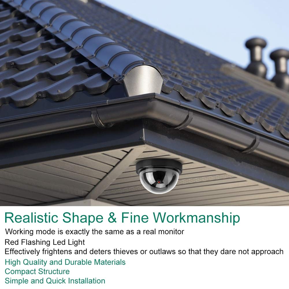 Mua Parluna ABS LED Fake Camera Hemisphere Camera 4pcs Dummy Fake Dome