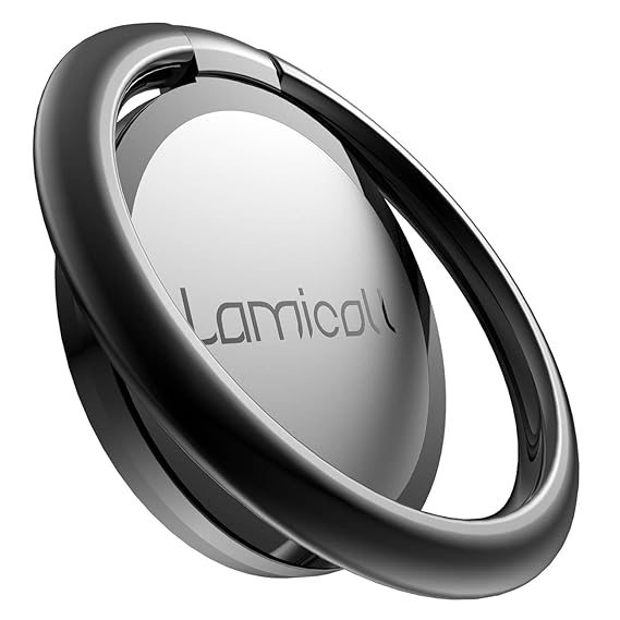 Lamicall Handy Ring Halter, Phone Ring Halterung : Universal 360° Drehbarer Smartphone Fingerhalter für Phone Xs Max Xs XR X,