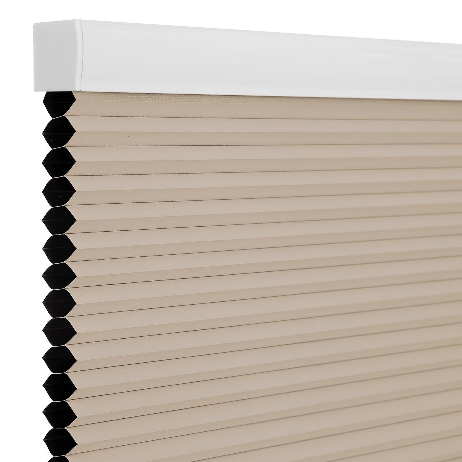 Photo 1 of ***Model and color may vary***

Changshade Blackout Blinds, Cordless Cellular Shades, Honeycomb Blackout Shades, Room Darkening Blinds, Pull Down Window Shades, Easy to Install Honeycomb Window Blinds for Home&Office, Beige