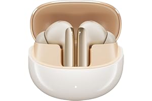 Fones de Ouvido QCY MeloBuds Pro, Fone Bluetooth com Cancelamento de Ruído Ativo, Certificação Hi-Res, 34 Horas De Reprodução, Dourado