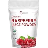 Sustainably US Grown, Organic Freeze Dried Raspberry Juice Powder, 8 Ounce, Containers Immune Vitamin C for Immune System Boo
